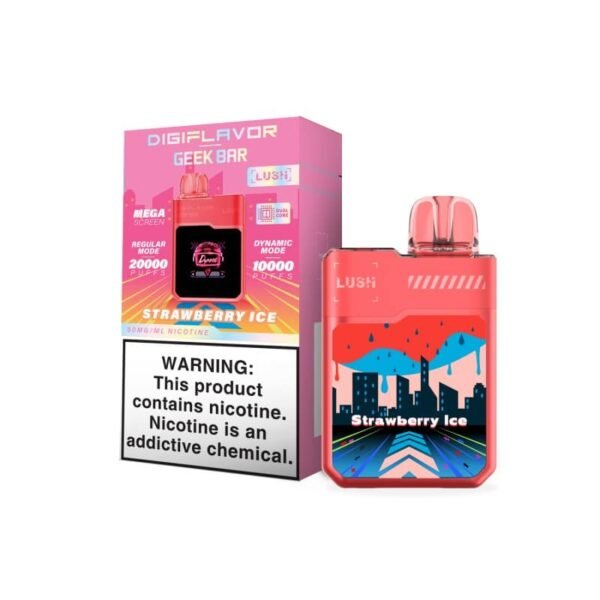 Strawberry Ice Geek Bar Digi Lush Box 20000