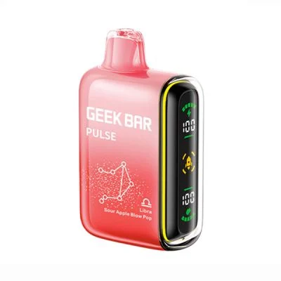 Sour Apple Blow Pop Geek Bar Pulse 15000 Puffs Disposable Vape