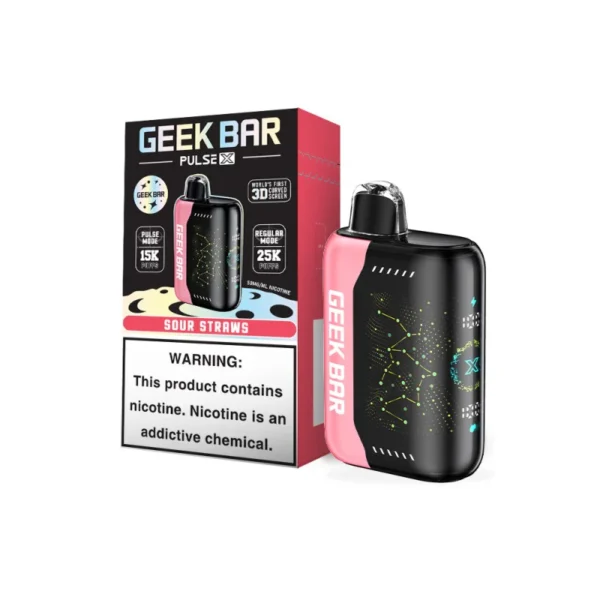 Sour Straws GEEK BAR PULSE X EDITION 25,000 PUFFS