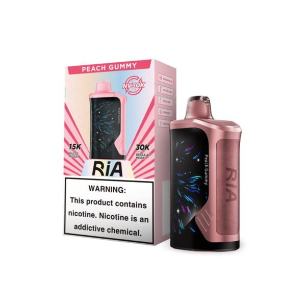 PEACH GUMMY – RIA POWERED BY GEEK BAR – 30000 PUFFS