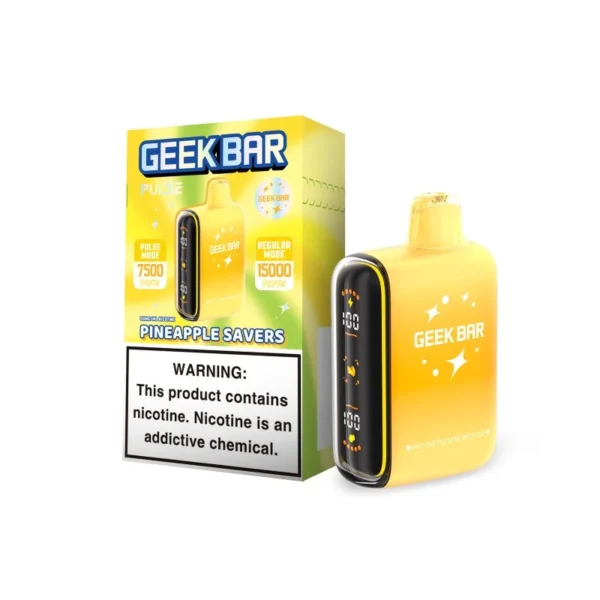 Pineapple Savers Geek Bar Pulse Savers Edition Disposable Vape - 15K Puffs