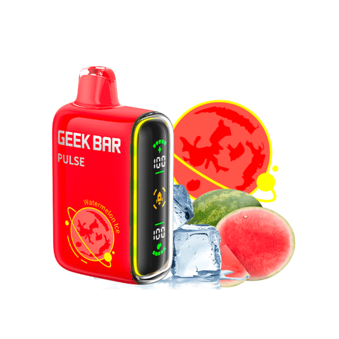 Raspberry Watermelon Geek Bar Pulse 15000 Puffs Disposable Vape 1 Raspberry Watermelon Geek Bar Pulse