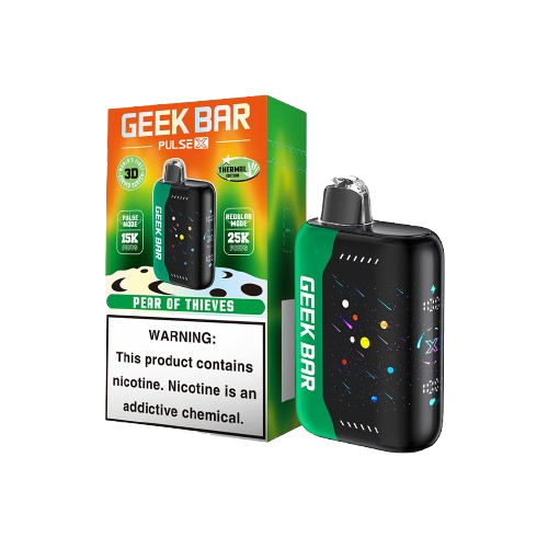 Pear Of Thieves Geek Bar Pulse X 25k Puffs Disposable Vape 1 Pear Of Thieves Geek Bar Pulse