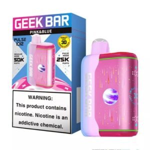 Pink & Blue Geek Bar Pulse X 2 50K Disposable