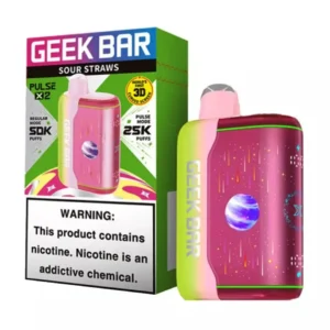 Sour Straws Geek Bar Pulse X 2 50K Disposable